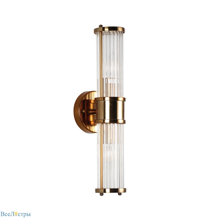бра delight collection claridges km0768w-2 brass