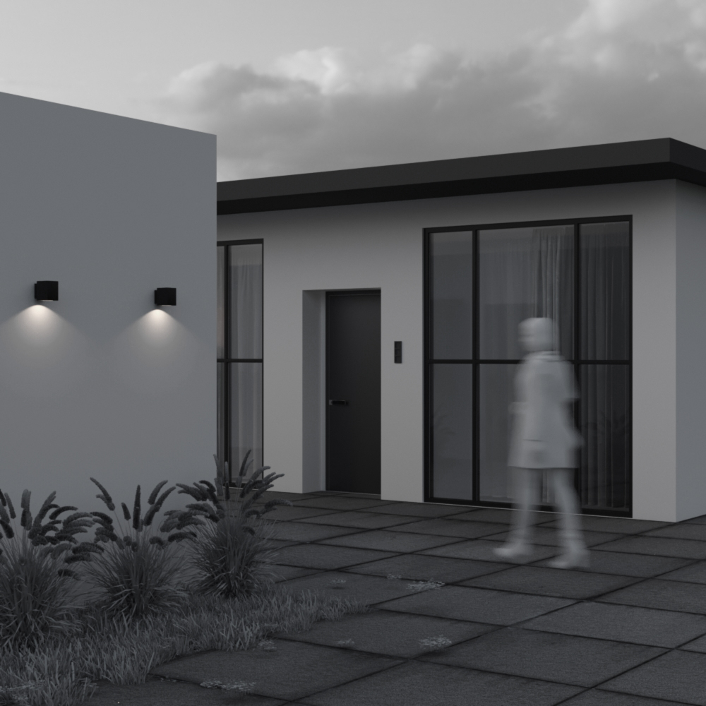 уличный настенный светильник maytoni block o507wl-l5b3k