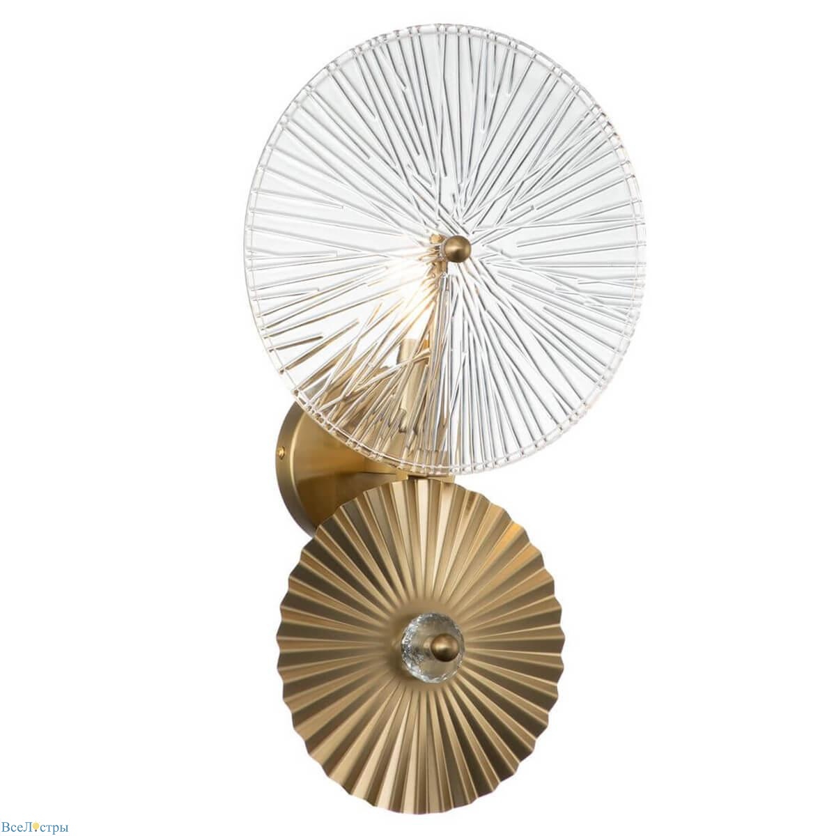 бра indigo miele 12021/b/1w brass v000023