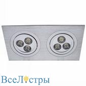 встраиваемый светильник arte lamp downlights led a5902pl-2ss