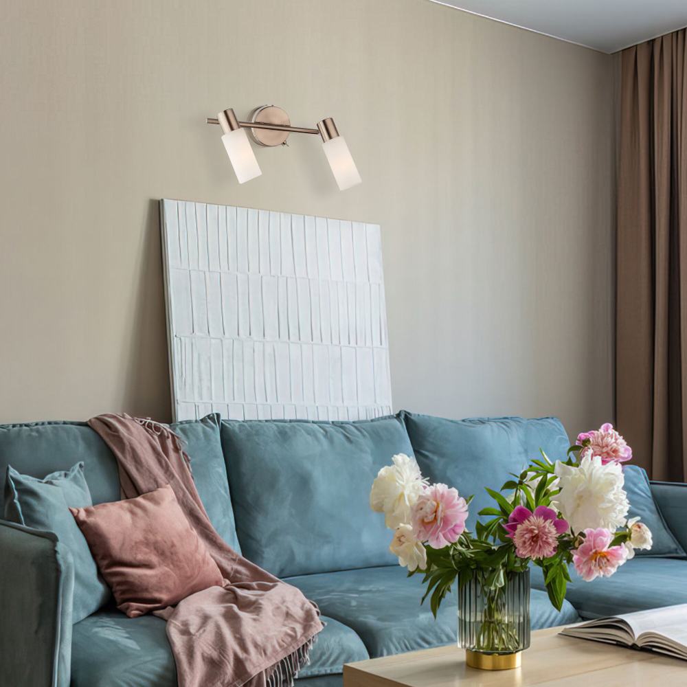 спот eurosvet мэдиссон 20043/2 сатин-никель