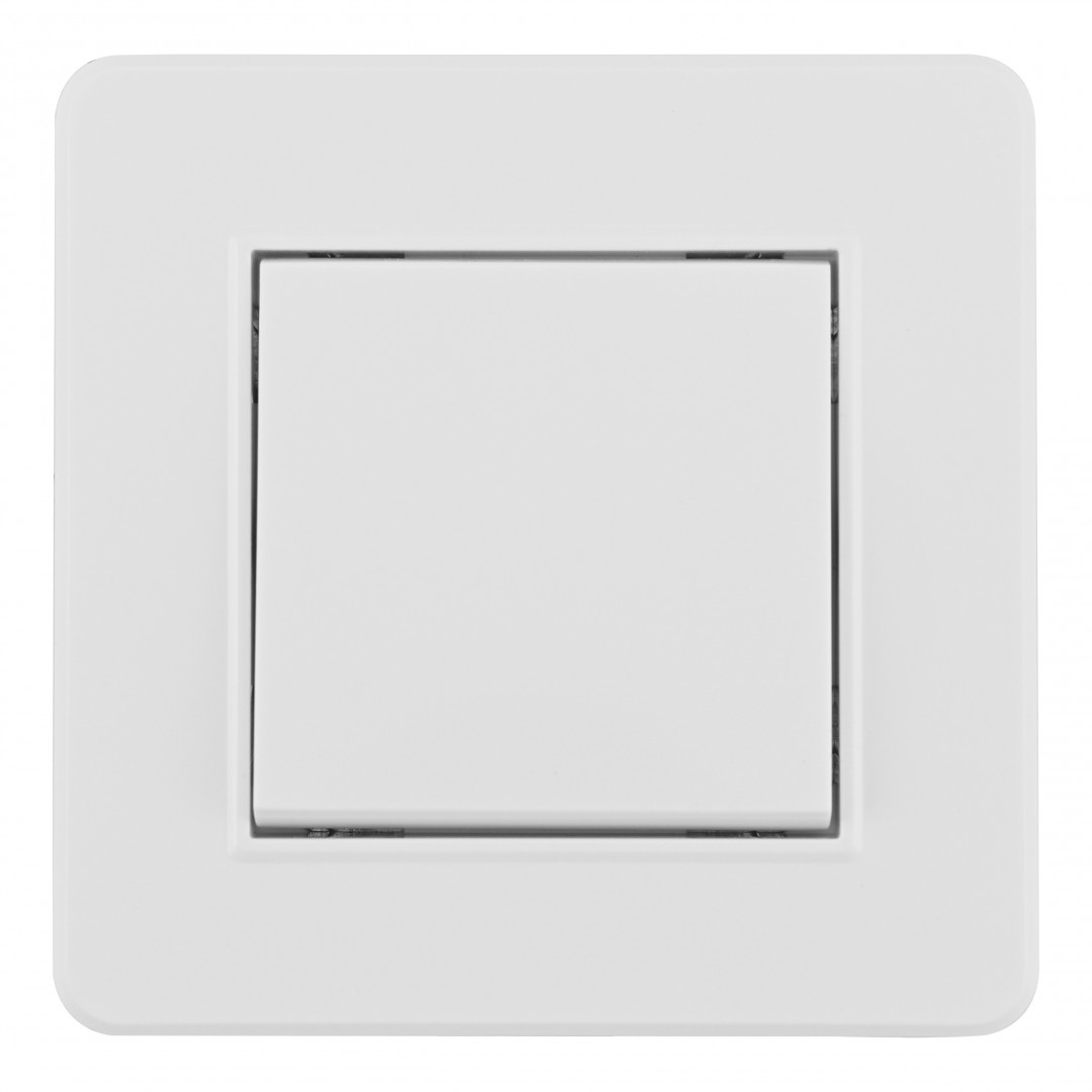 выключатель одноклавишный arte milano set16-1-30-1 white