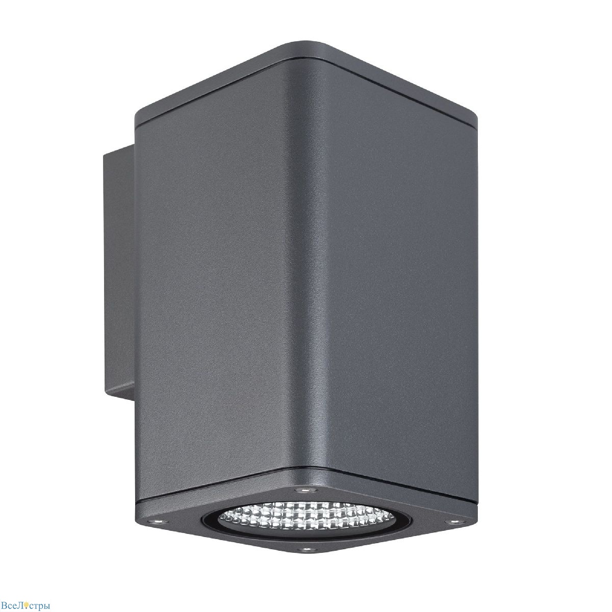 уличный настенный светильник arlight lgd-evo-wall-s100x100-12w day4000 (gr, 44 deg, 230v) 046187