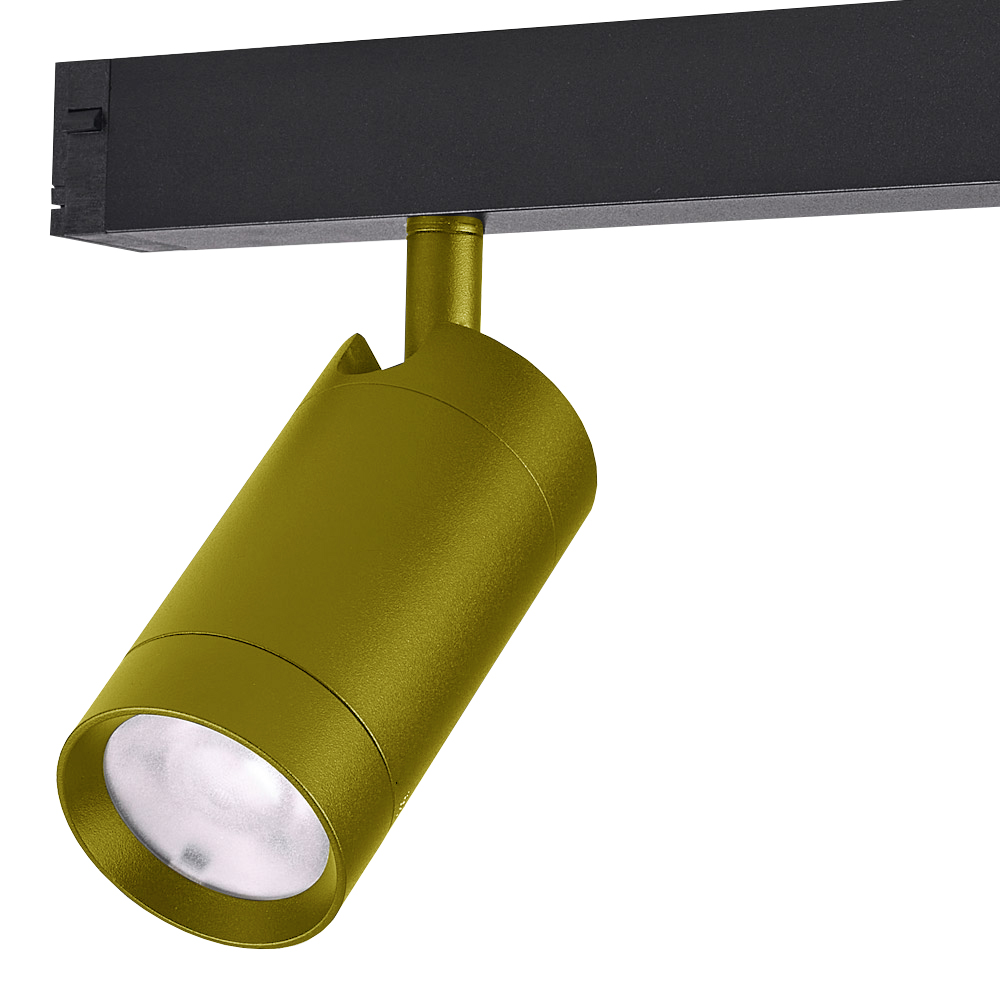 трековый однофазный светильник plain cylinder am588 10w 3000k copper