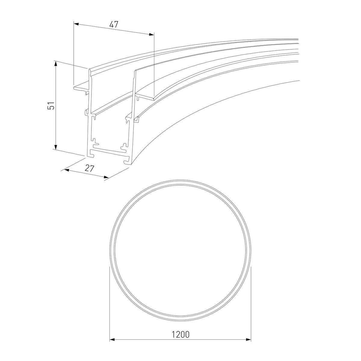 встраиваемый шинопровод elektrostandard slim magnetic 85159/00 a066496