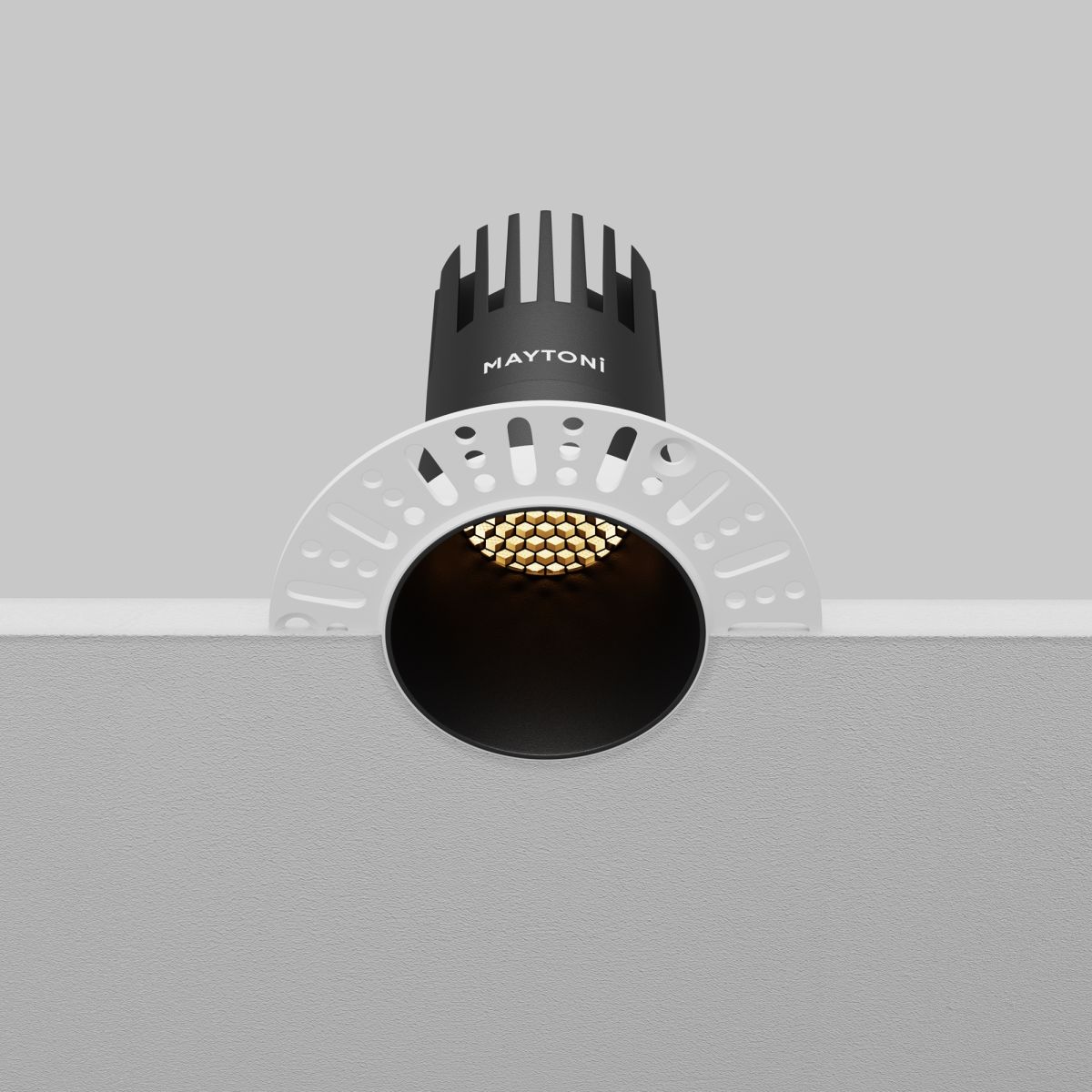 встраиваемый светильник maytoni dip dl120-10w-2.7k-trs-b