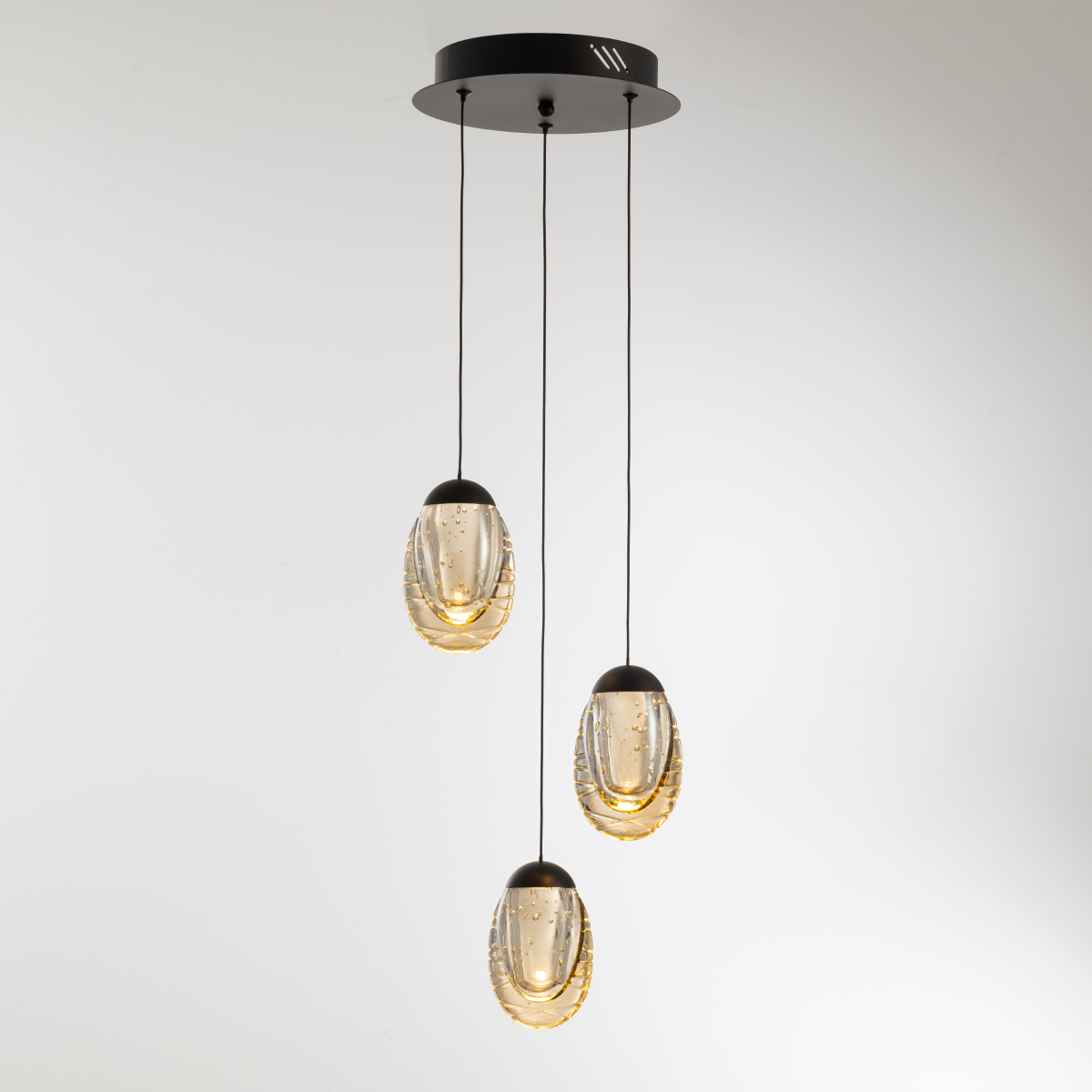 подвесной светильник delight collection md25090022-3a matt black/champagne