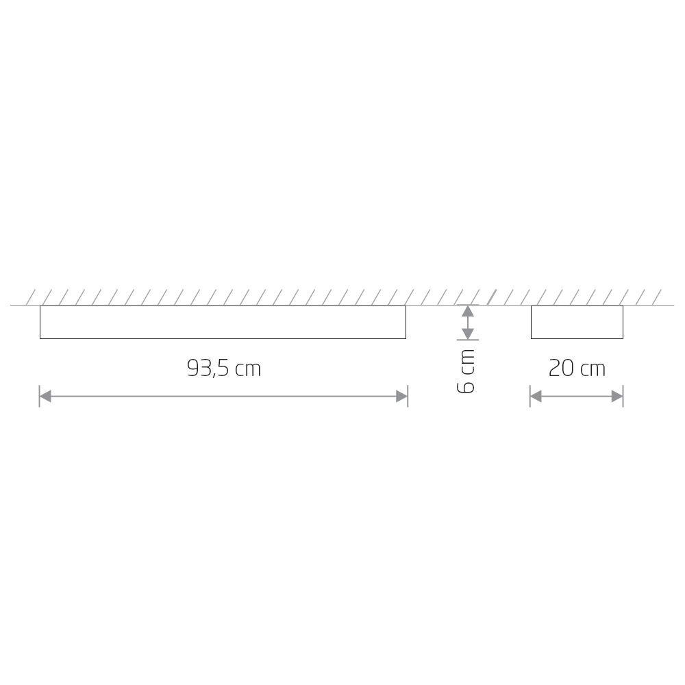 потолочный светильник nowodvorski soft ceiling led 90x20 7542
