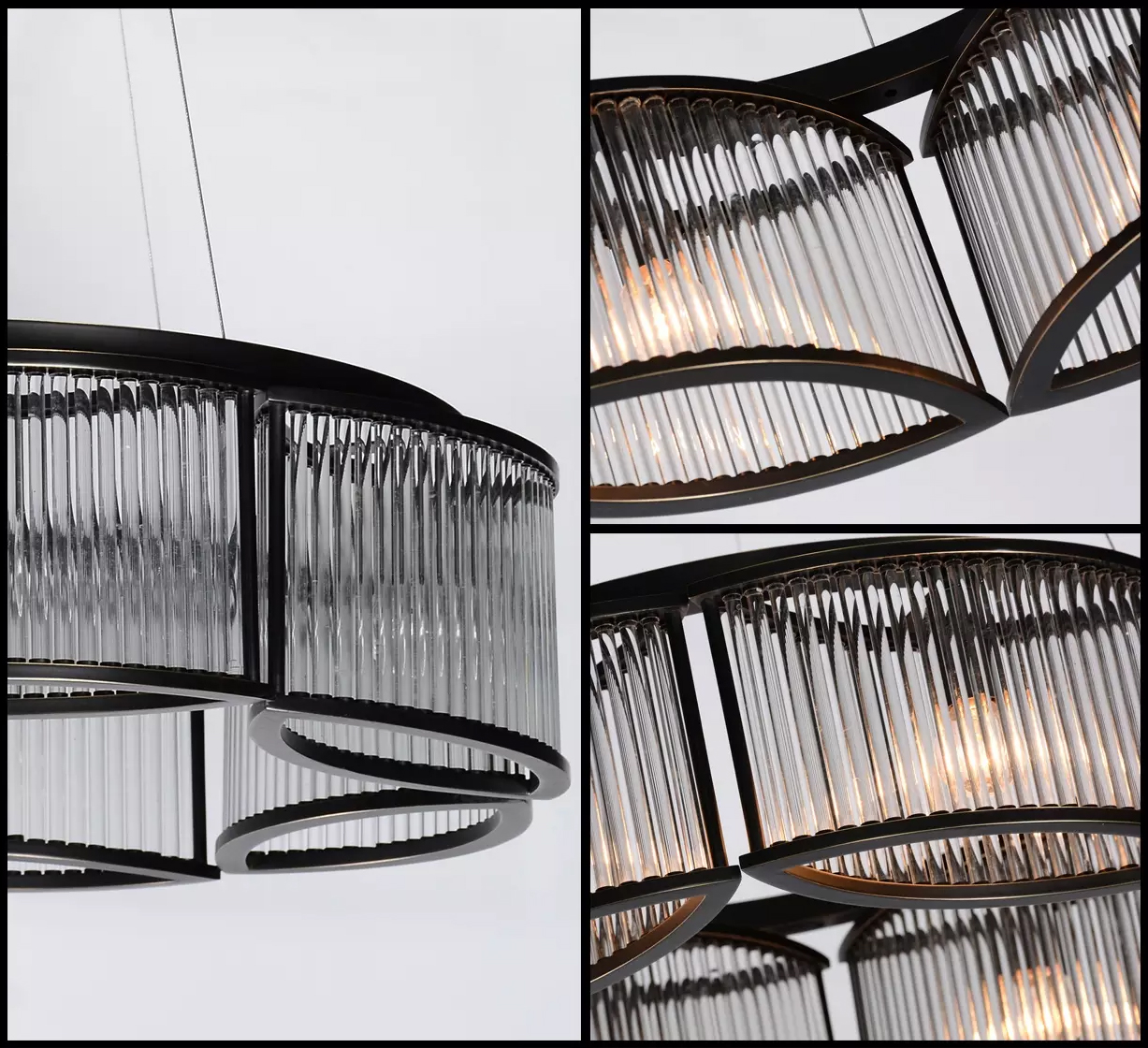 люстра delight collection stilio 6 black