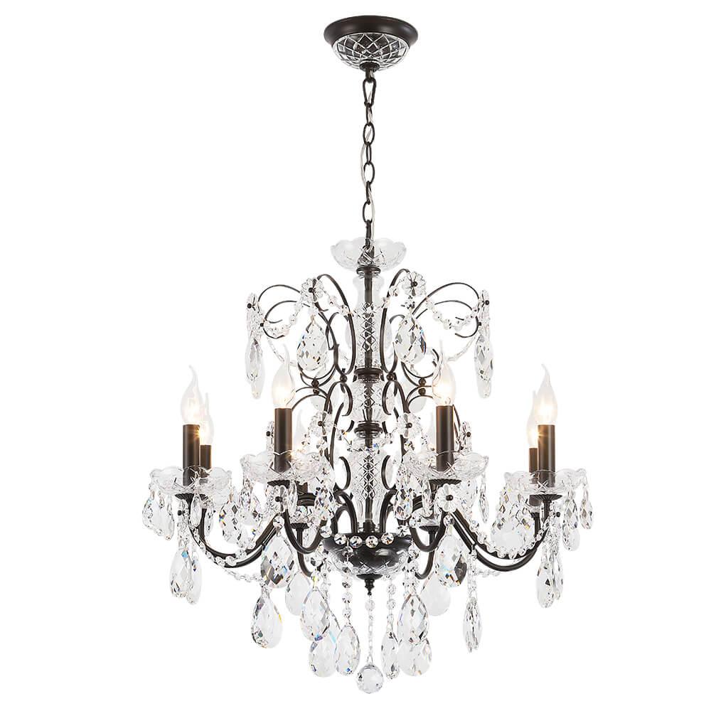 подвесная люстра crystal lux odelis sp8 brown