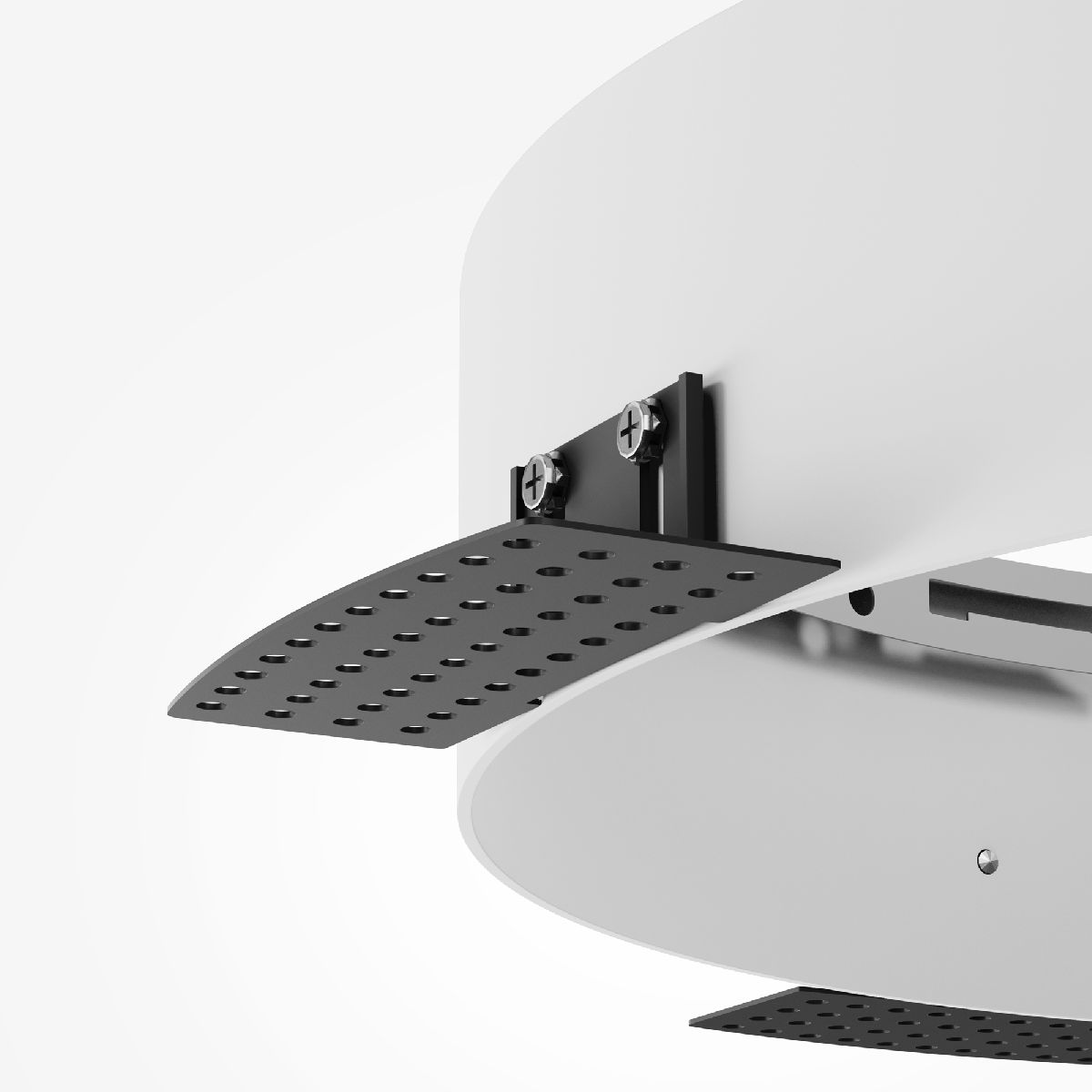 рамка для встраиваемого светильника maytoni downlight dla032-trs45-w