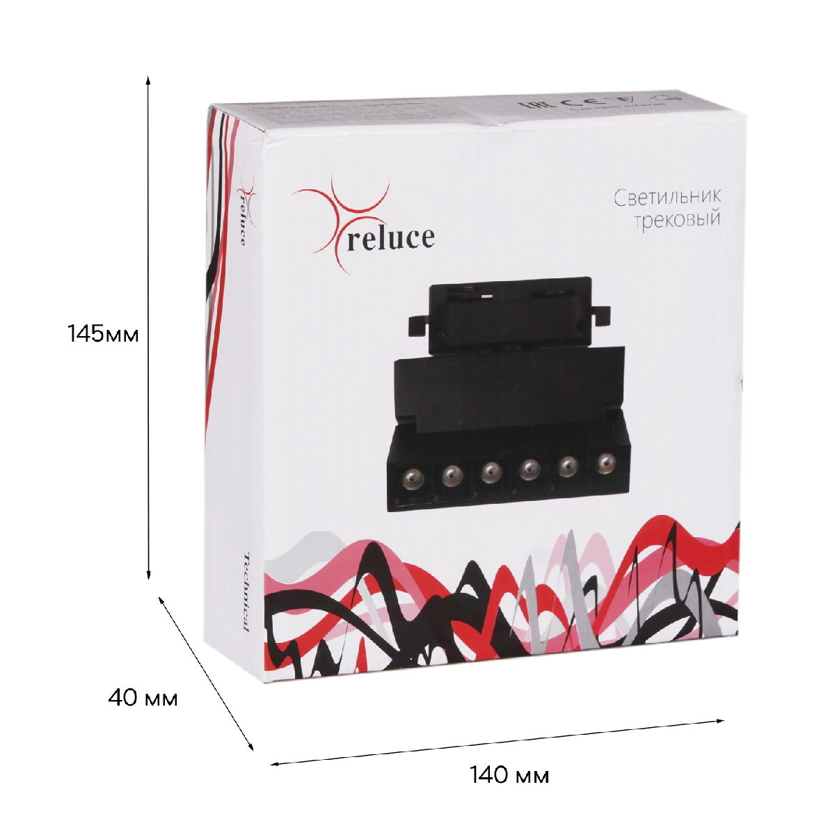 трековый однофазный светильник reluce 06187-9.3-001qy led10w bk