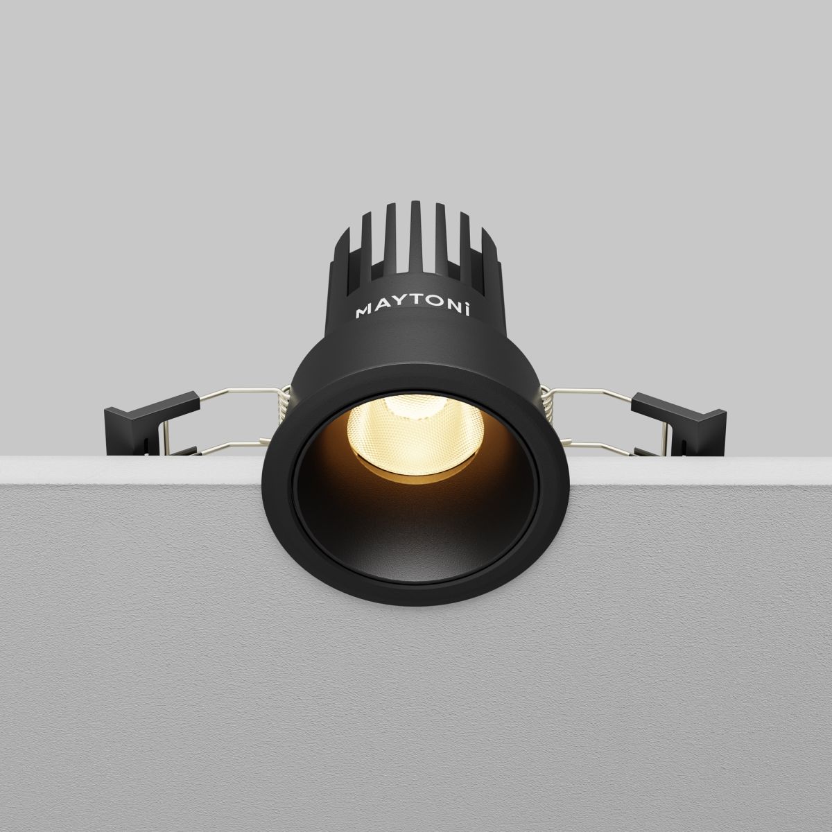 встраиваемый светильник maytoni dip dl115-10w-2.7k-b
