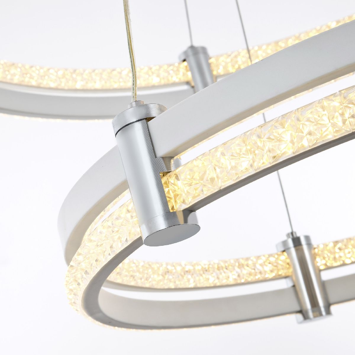 подвесная люстра led4u 8620-600-400 wt