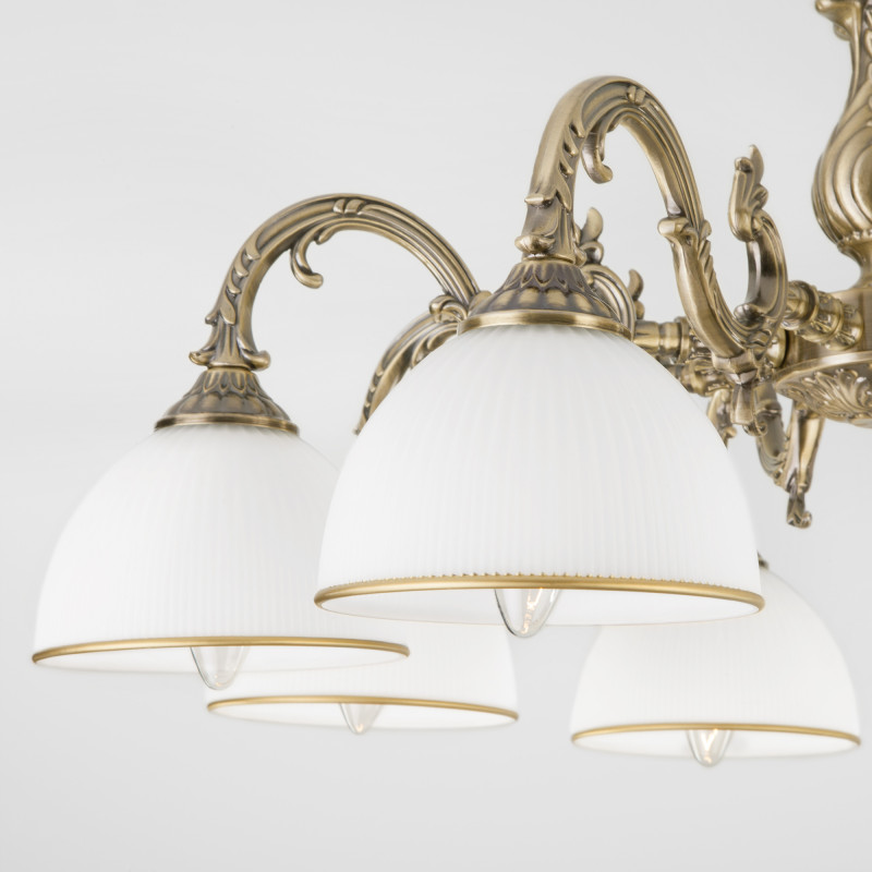 люстра на штанге eurosvet 60106/8 античная бронза