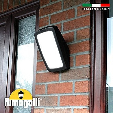 уличный настенный светодиодный светильник fumagalli germana 2n1.000.000.axf1r