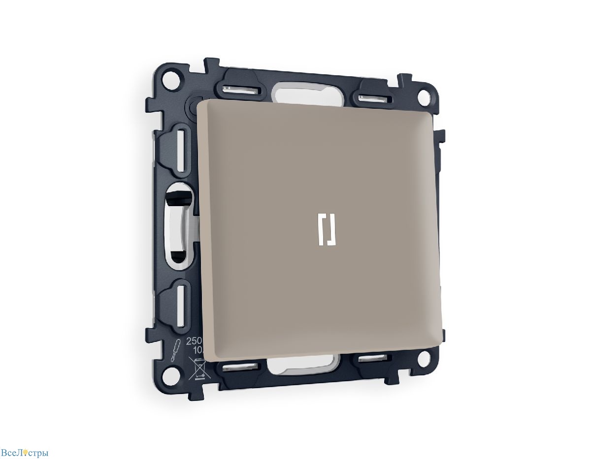 комплект механизма 1-кл проходного выключателя с подсветкой ambrella volt alfa ma362035