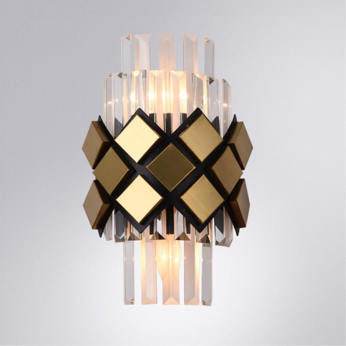 настенный светильник arte lamp amelia a1039ap-2bk