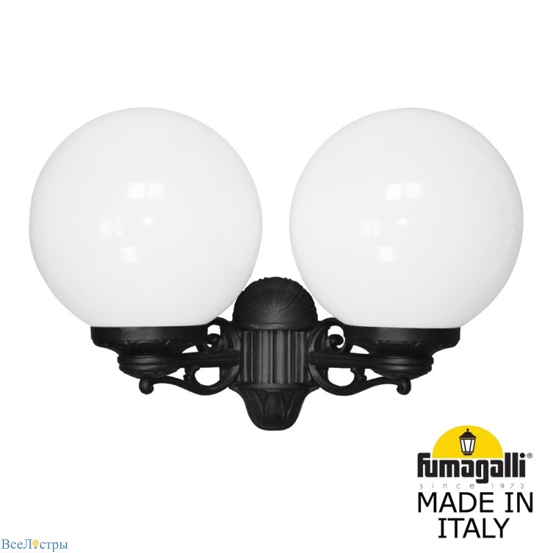 уличный настенный светильник fumagalli globe g30.141.000.ayf1r
