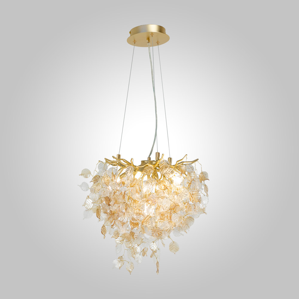 подвесная люстра am group forest d400 gold