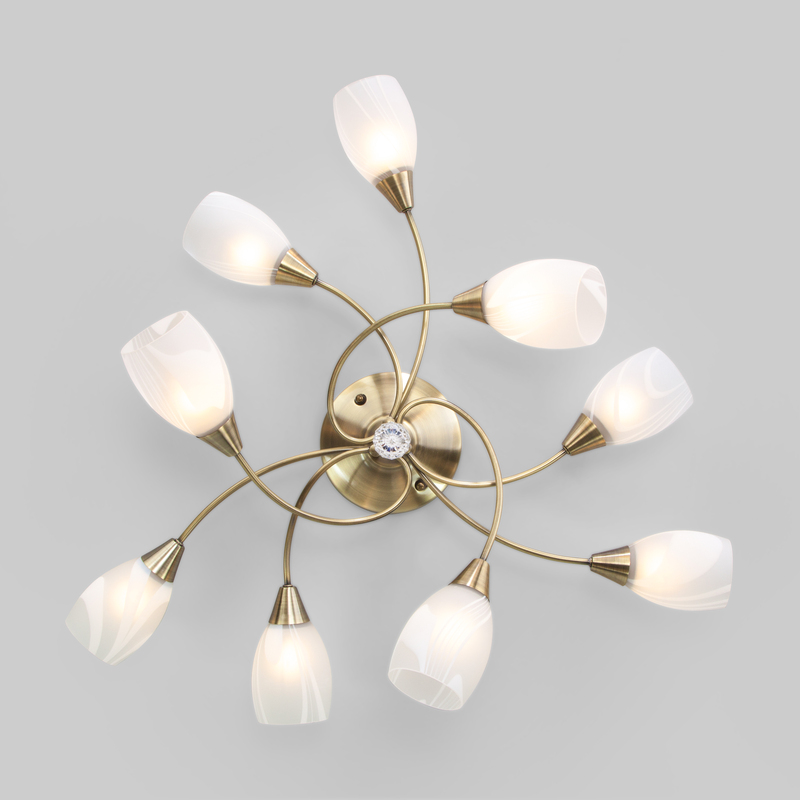 потолочная люстра eurosvet virginia 2275/9 античная бронза