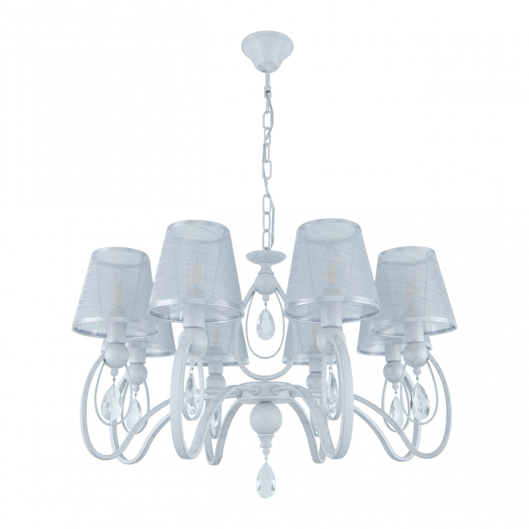 подвесная люстра arte milano 347203/8 wt+sl