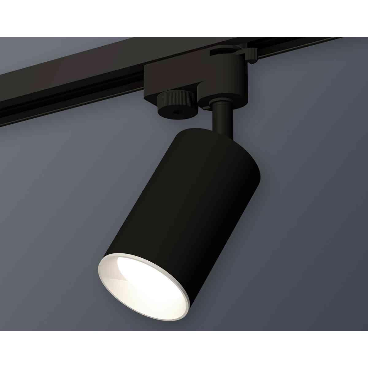 комплект трекового светильника ambrella light track system xt6323001 sbk/swh черный песок/белый песок (a2521, c6323, n6101)