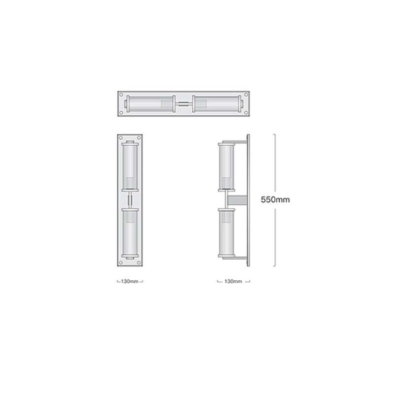 настенный светильник imperiumloft alouette linear sconce 140565-26