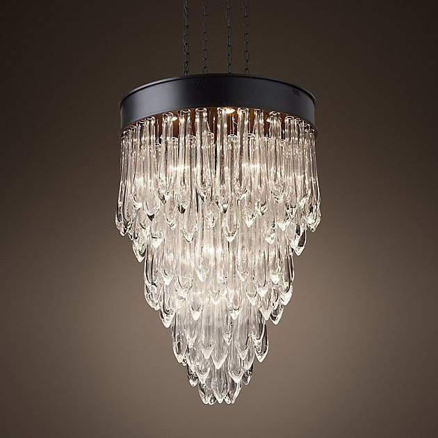 подвесная люстра delight collection tear drop glass 771196 (kg0547p-8a)