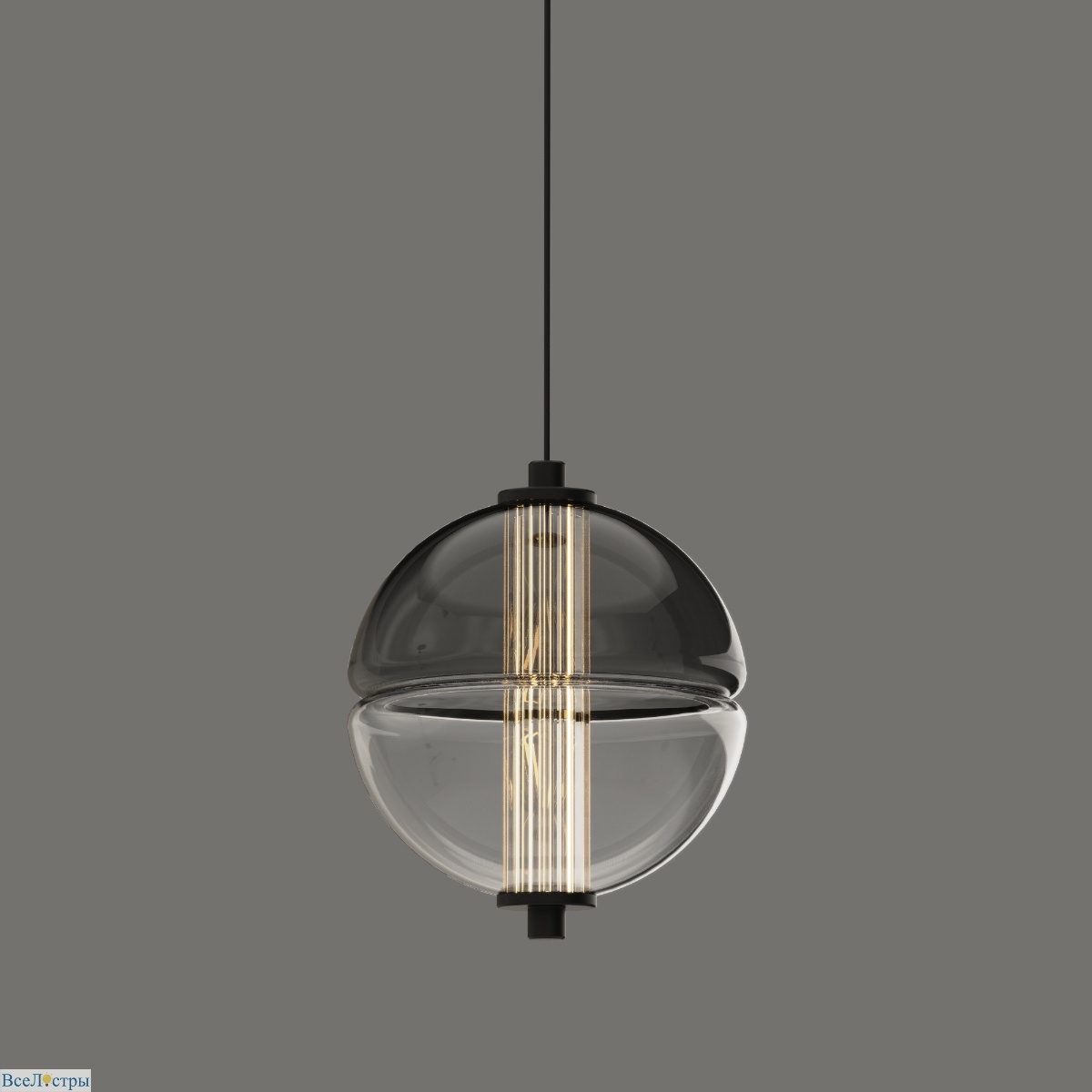 подвесной светильник delight collection md24022079-1a black/smoky