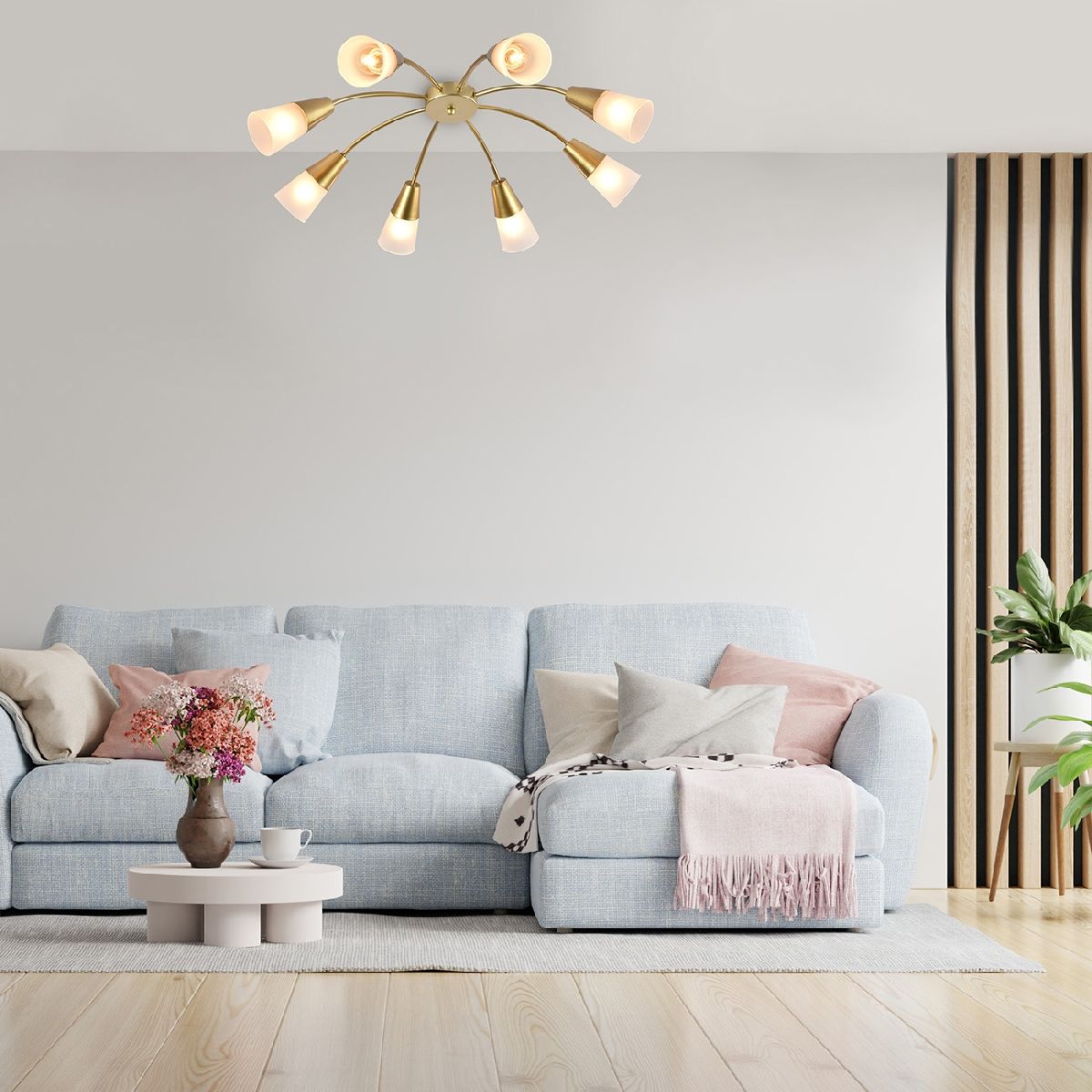 потолочная люстра escada aquilegia 1100/8p gold