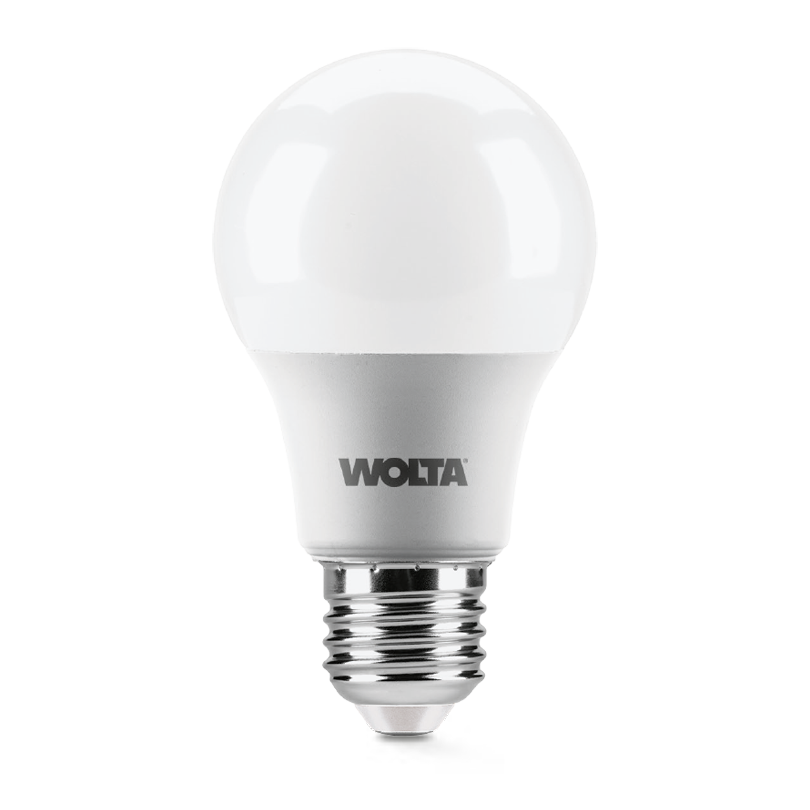 светодиодная лампа wolta 9вт 6500к e27 груша матовая 25w60bl9e27