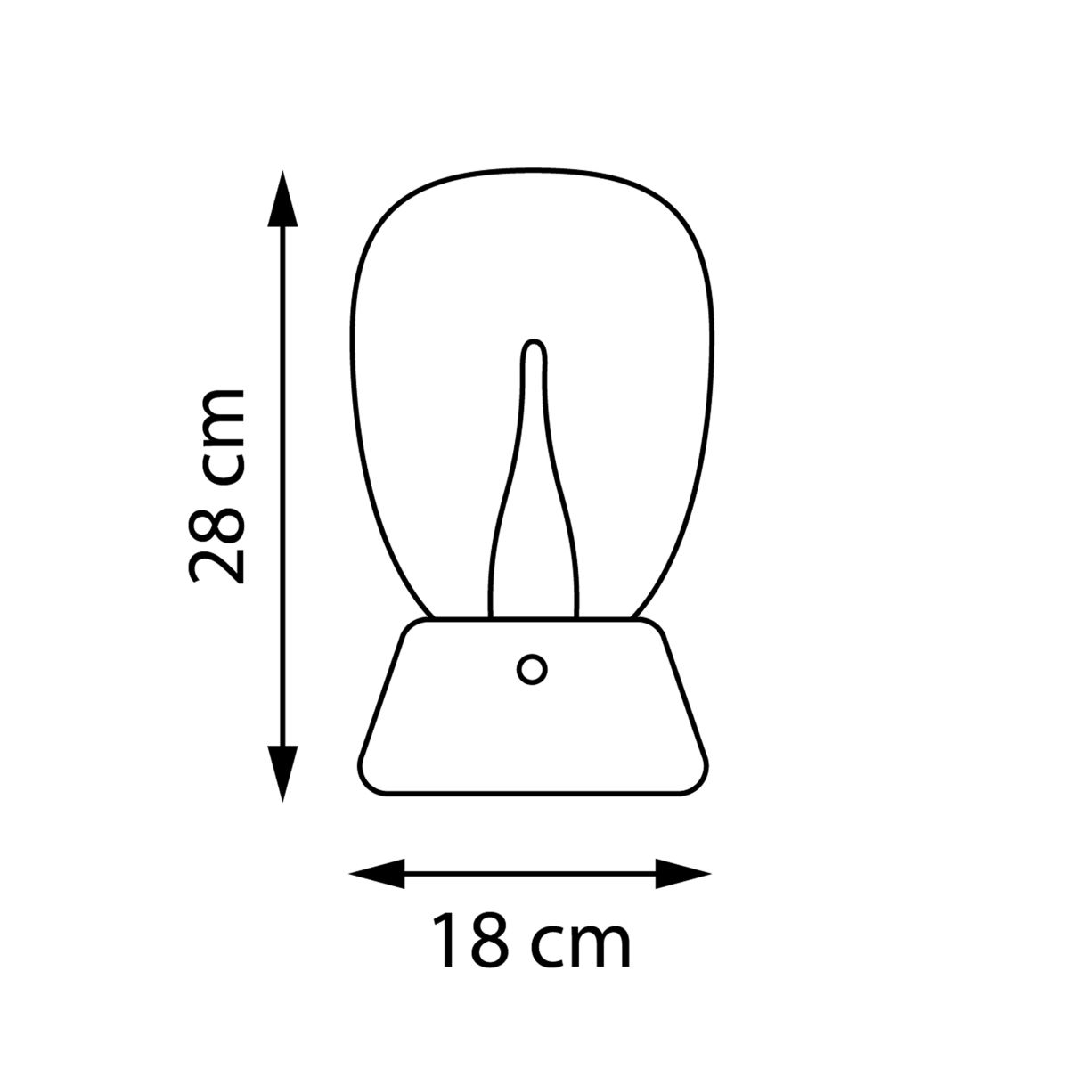 настольная лампа диммируемая lightstar uovo iii 807916