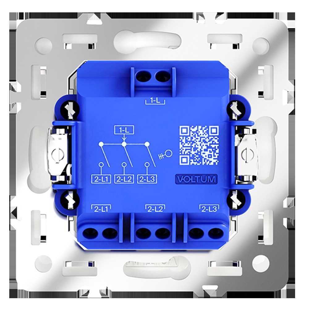 выключатель встраиваемый voltum s70 трехклавишный 10а, (белый матовый) vls030102