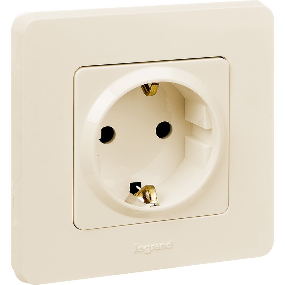 розетка с/з legrand inspiria 673721