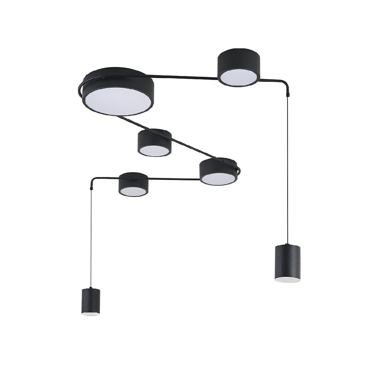 потолочный светильник indigo modulo 14028/7с black v000160l