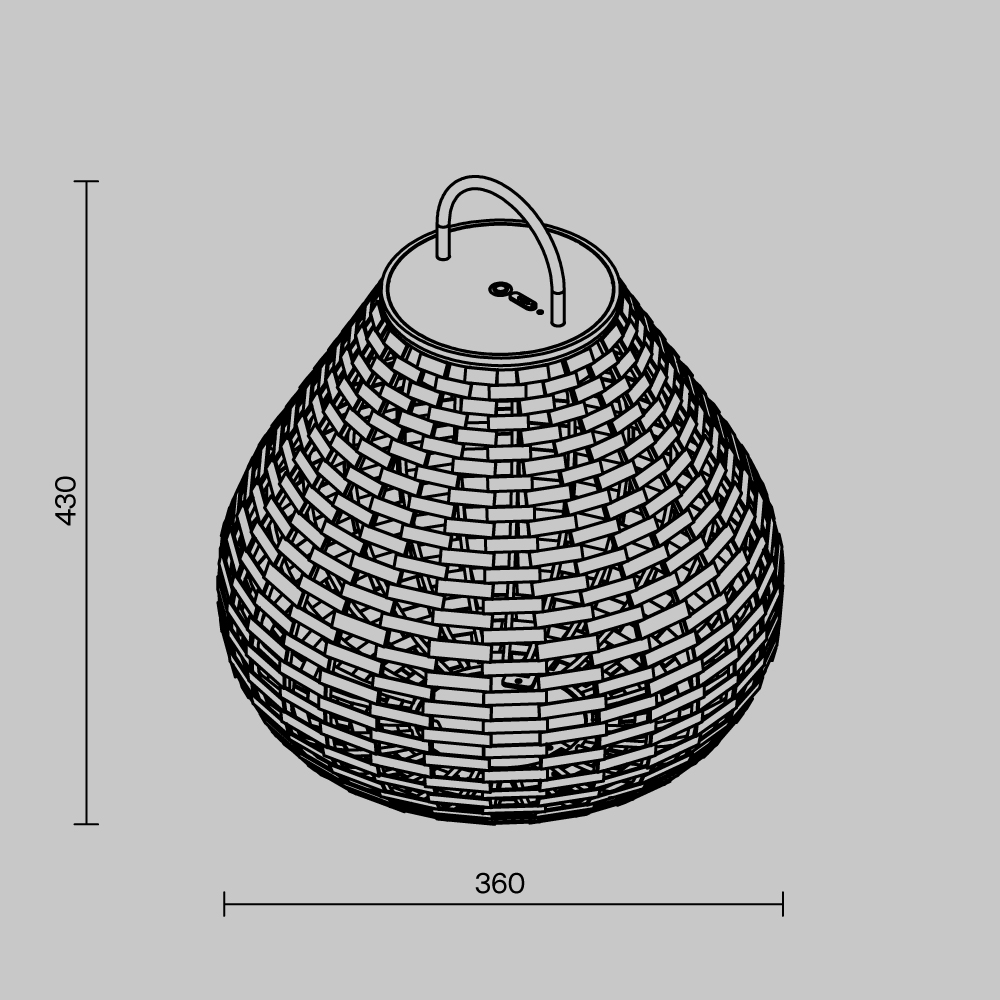 ландшафтный светильник maytoni plet o530fl-l5b3k