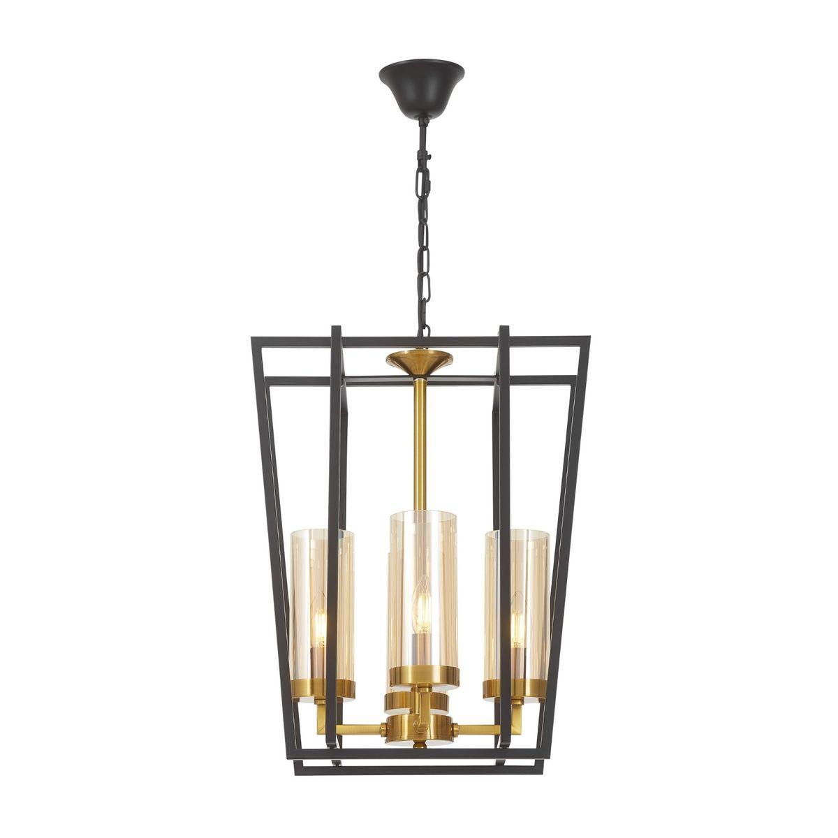 подвесная люстра lumina deco afres ldp 1246-4 bk+md