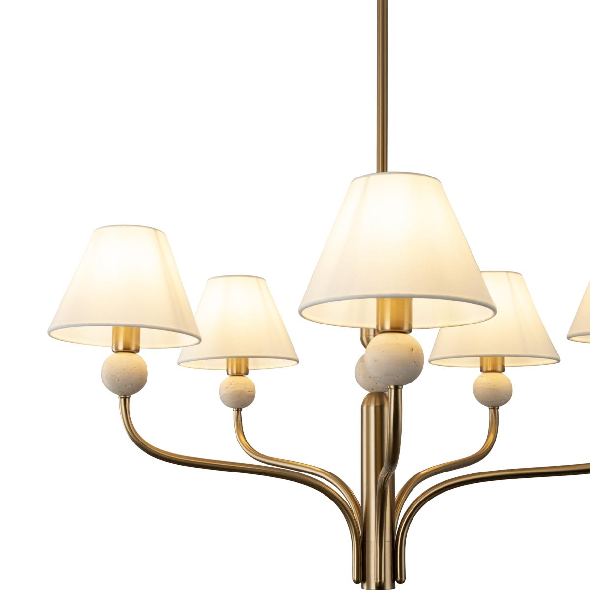 люстра на штанге freya aurelia fr2058pl-05bs