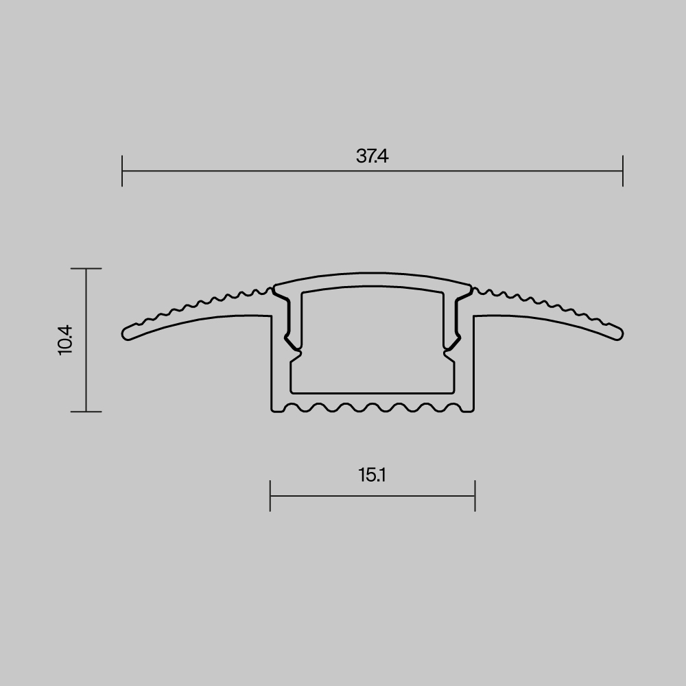 алюминиевый профиль встраиваемый в пол maytoni led strip 636022
