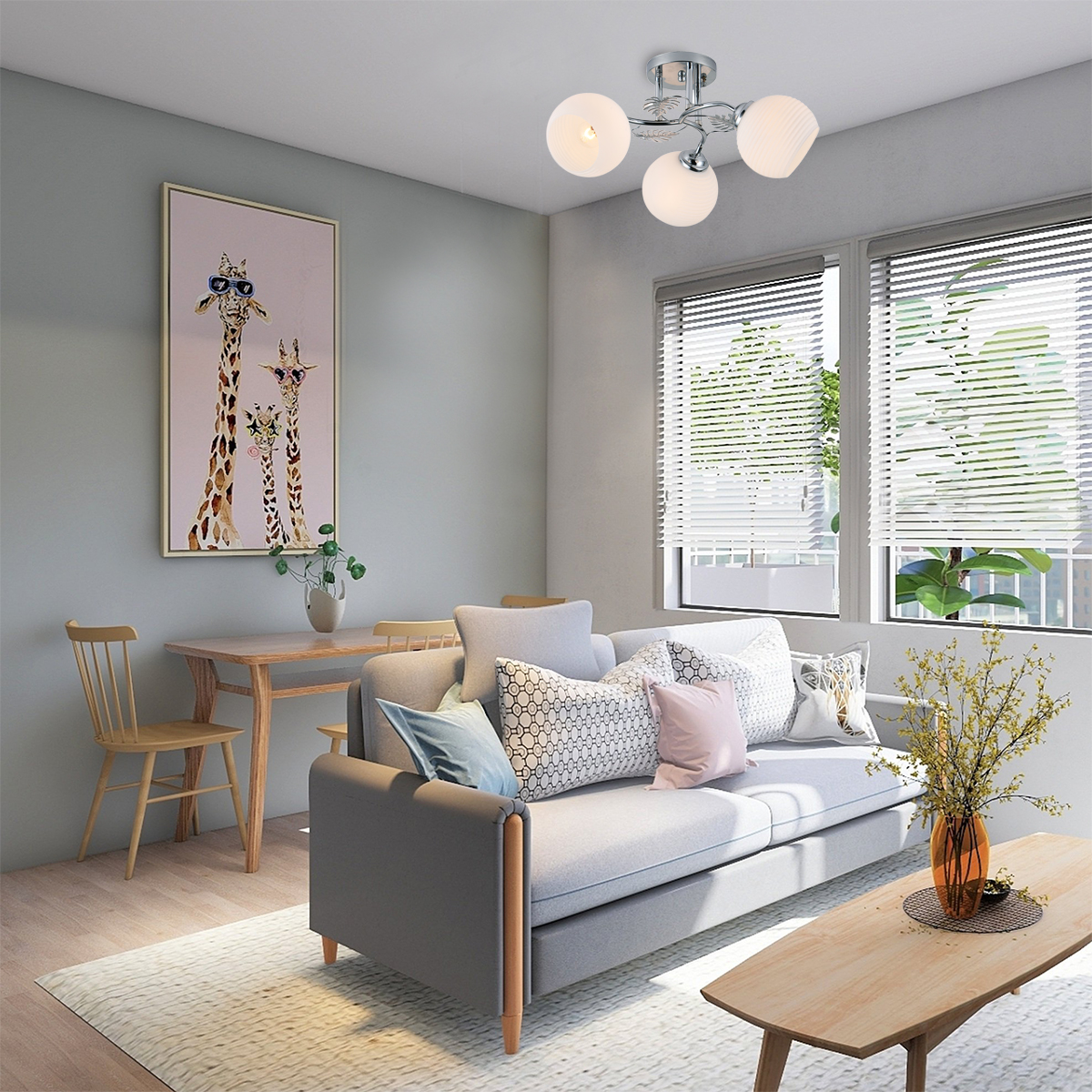 потолочная люстра escada kalina 1119/3pl