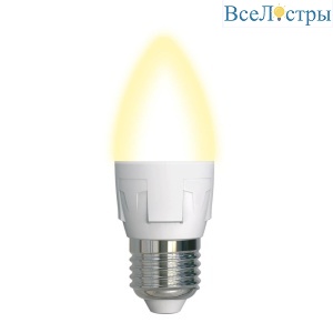 LED-C37 7W/WW/E27/FR PLP01WH картон