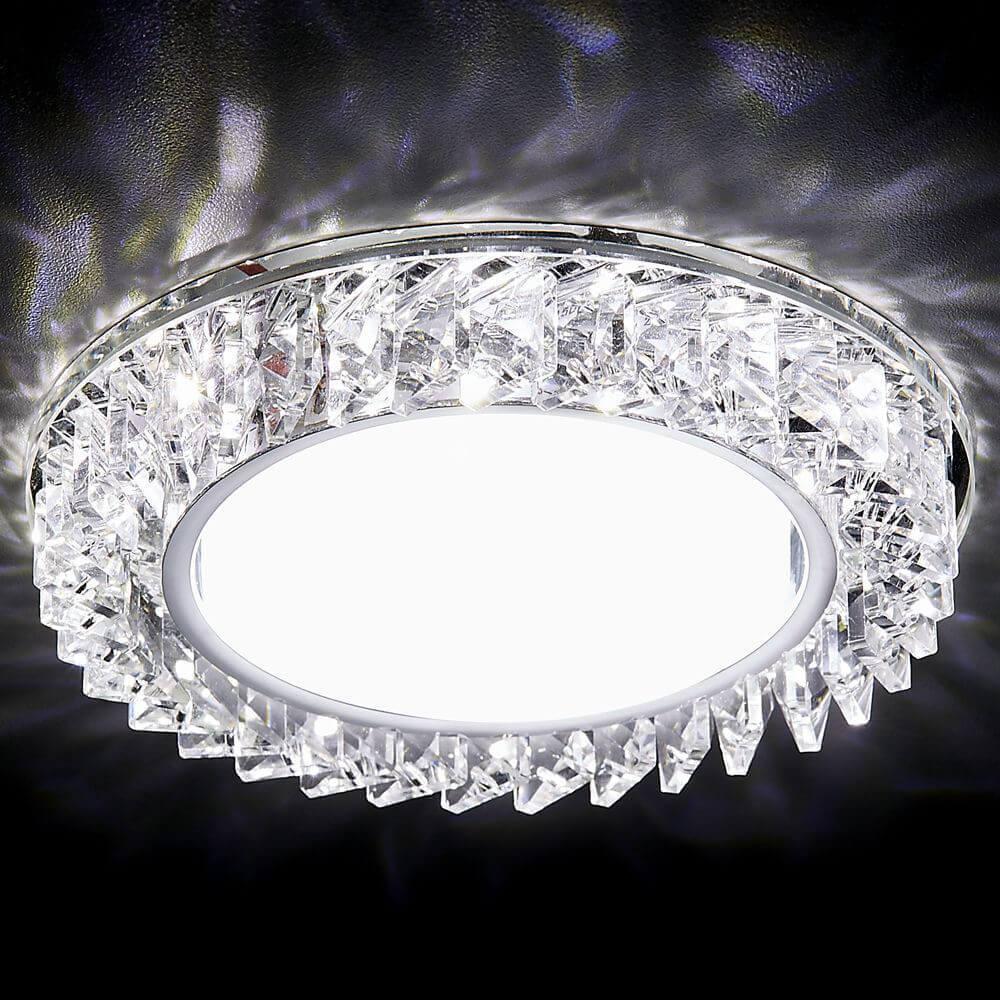 встраиваемый светильник ambrella light gx53 led g255 ch