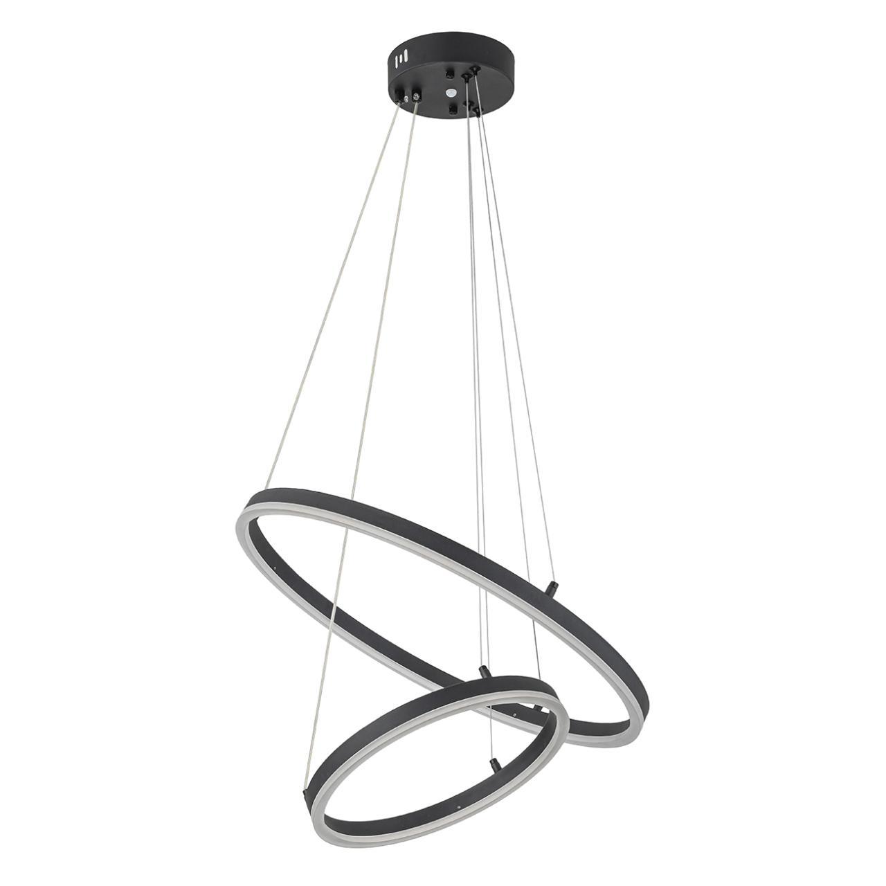 подвесной светодиодный светильник escada void 10254/2led black app