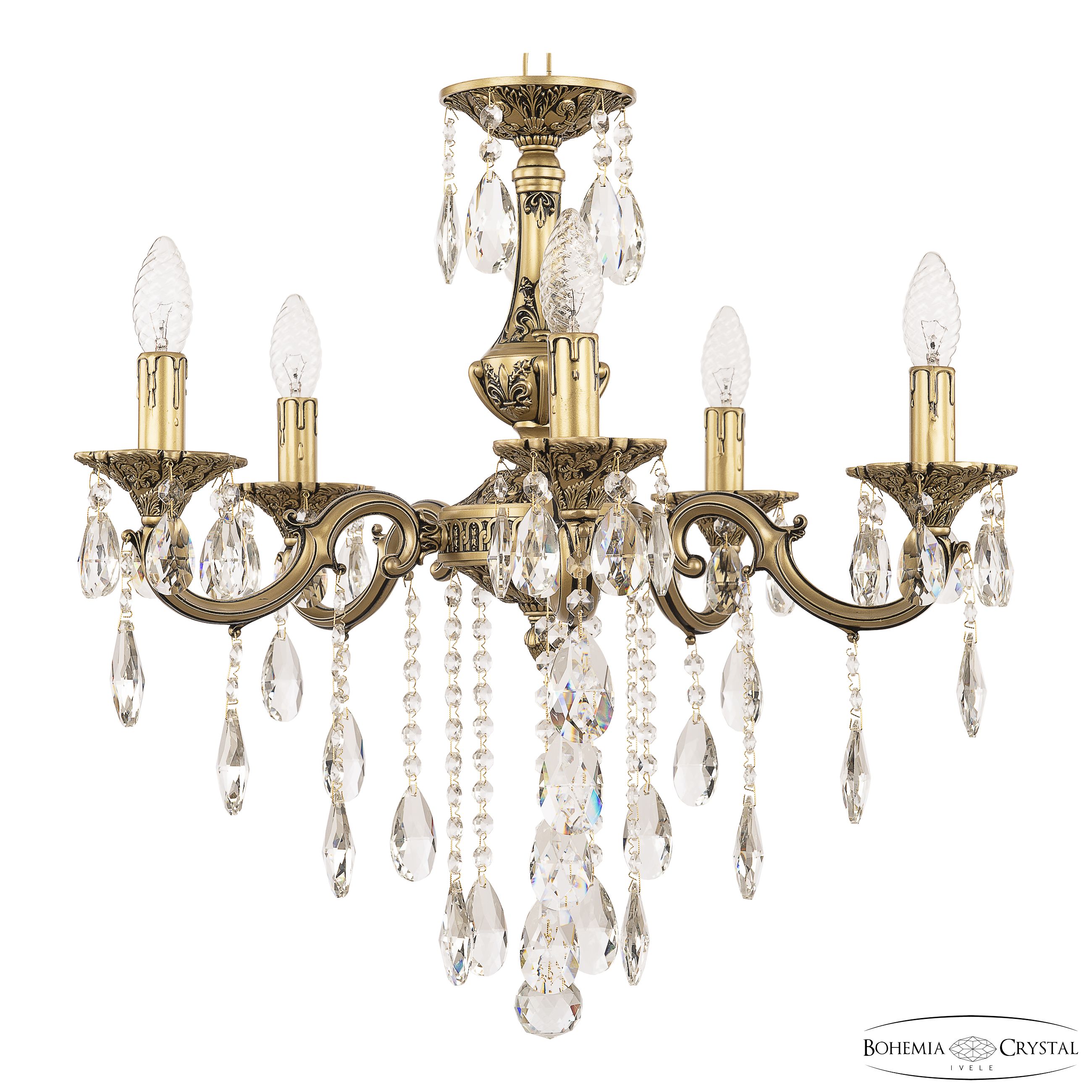 подвесная люстра bohemia ivele crystal al78101/5/175 b agb