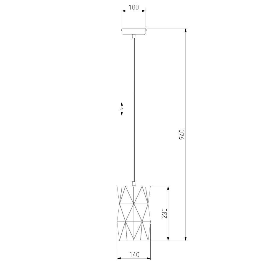 подвесной светильник eurosvet reprise 50145/1 черный