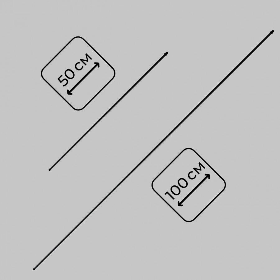 стойка потолочная imex thin & smart il.0060.3000-1000-bk