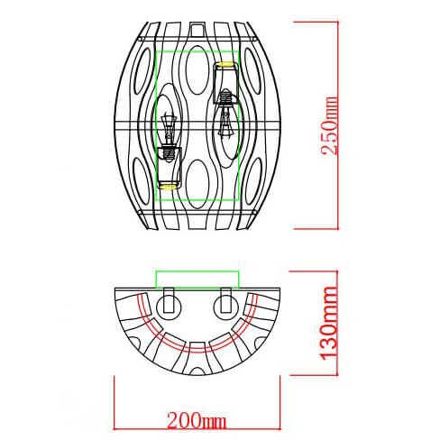 настенный светильник rivoli meike 4080-402 б0047925