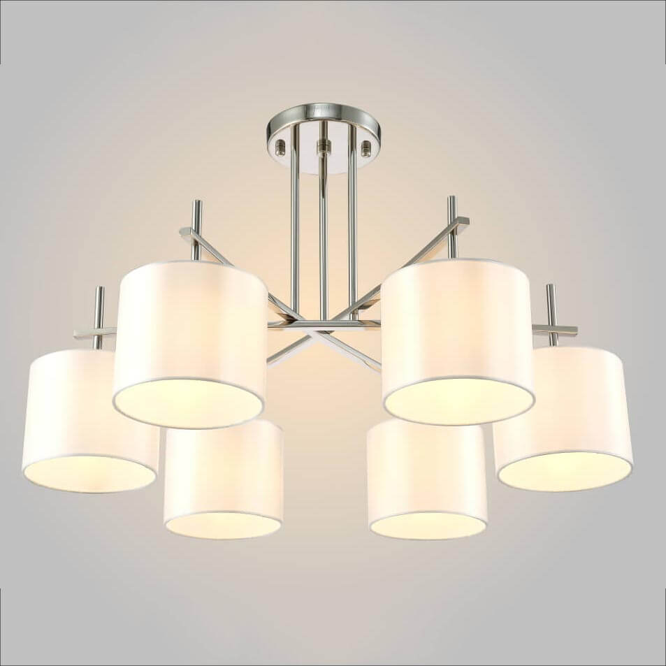 потолочная люстра crystal lux sergio pl6 nickel