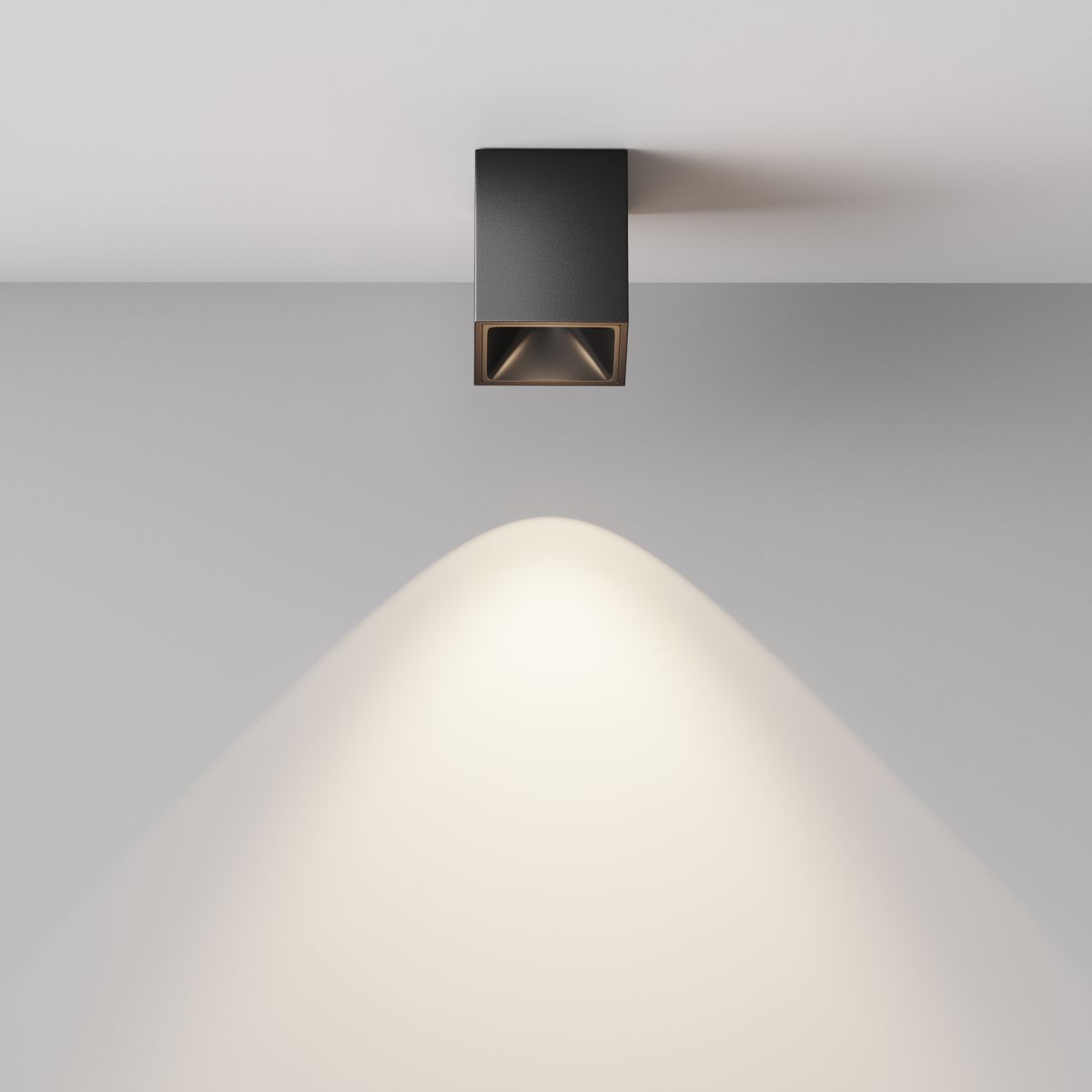 потолочный светильник maytoni technical alfa led c065cl-8w4k-sq-b
